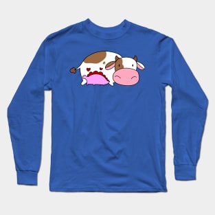 Cow and Stegosaurus Long Sleeve T-Shirt